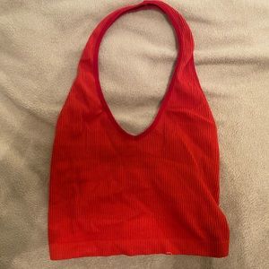 Aritizia Sunday Best Red Halter Top